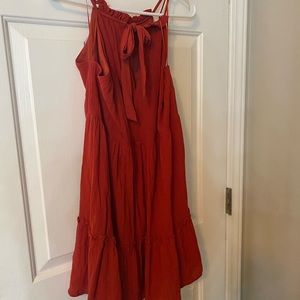 Burnt orange size small boutique dress